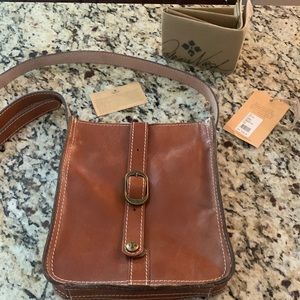 Patricia Nash saddle leather cross body bag purse